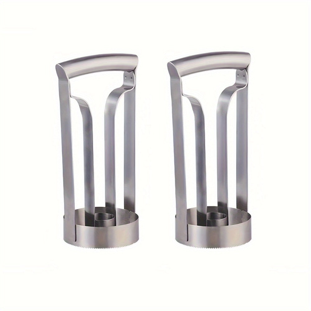 Pineapple Corer and Slicer with Twin-Grip Frame in 1-Piece or 2-Piece Quantity Options for Kitchen Prep