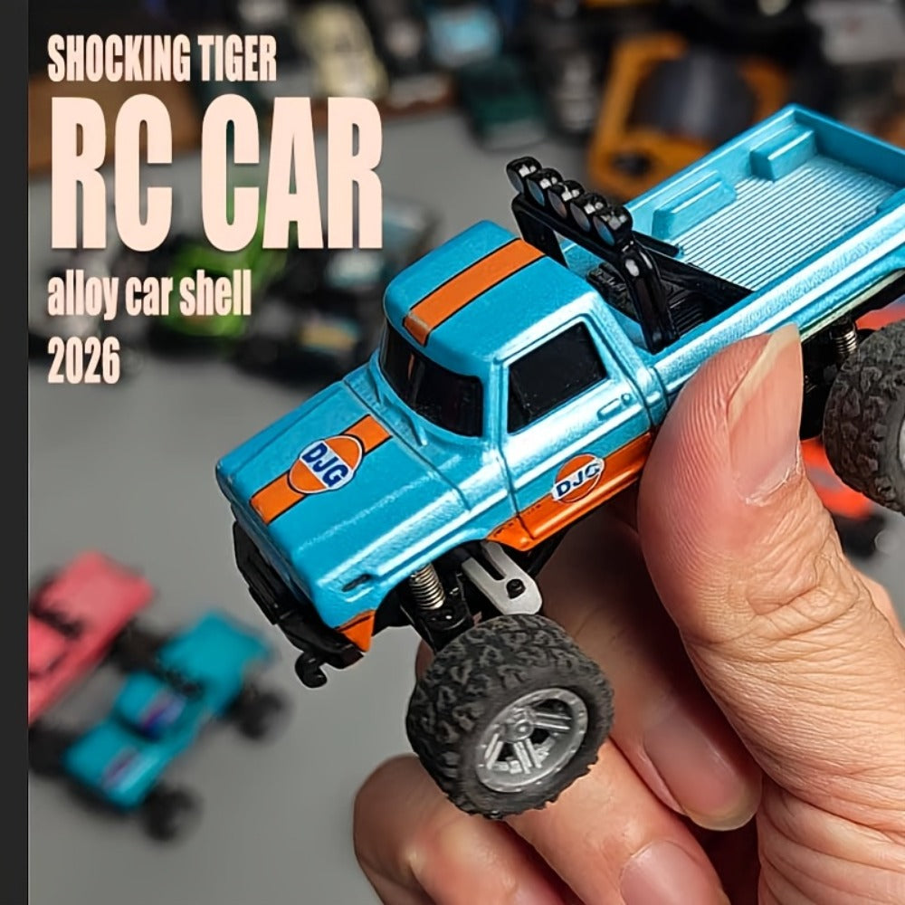 Mini Remote Control Pickup Truck with Detachable Trailer, Five Color Options and Spring Suspension