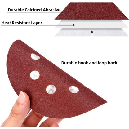 Ninety-Four-Piece 5-Inch Eight-Hole Hook-and-Loop Sanding Disc Set with Ten Assorted Grit Levels