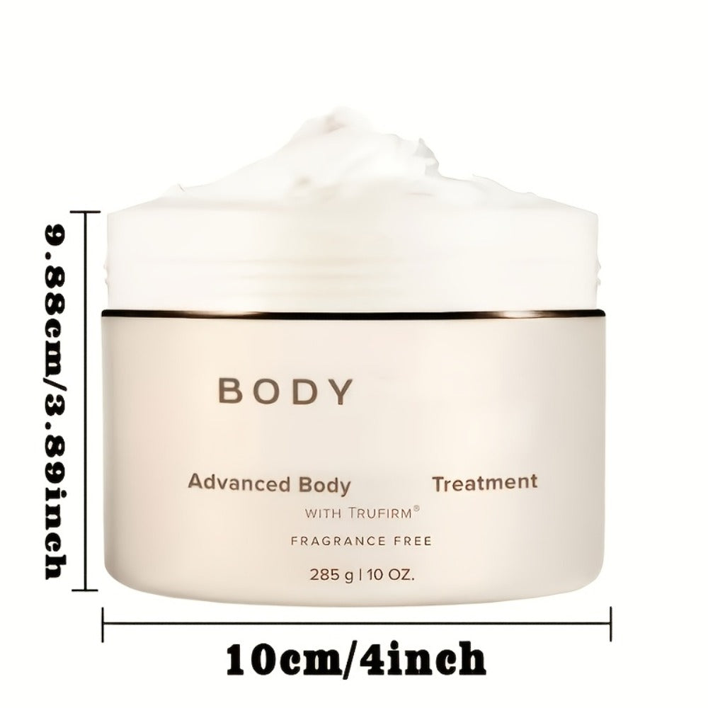 Body Cream TRUFIRM 285g Screw-Top Jar with White Cream Texture for External Shoulder Arm and Body Application