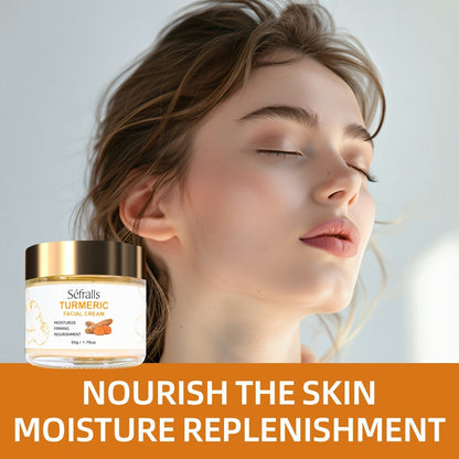 Three-Piece Turmeric-Labeled Skin Care Set with 100 g Soap, 50 g Cream and 1.01 oz Oil for Daily Routines