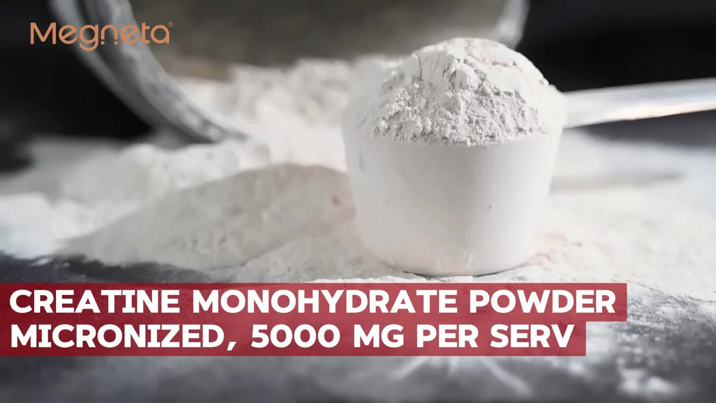 Micronized Creatine Monohydrate Powder 300g — 5000mg Per Serving | 60 Servings | Strength, Power & Focus Formula | No Artificial Sweeteners or Flavors | Pure Unflavored Pre & Post Workout