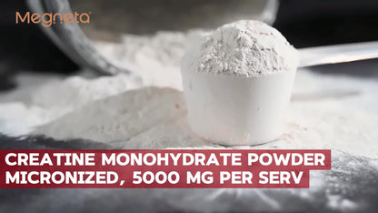 Micronized Creatine Monohydrate Powder 300g — 5000mg Per Serving | 60 Servings | Strength, Power & Focus Formula | No Artificial Sweeteners or Flavors | Pure Unflavored Pre & Post Workout