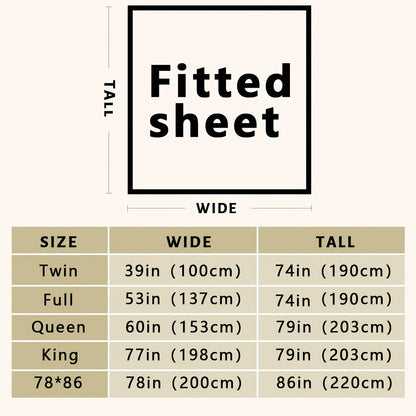 Fitted Sheet Set 3pcs with 2 Pillowcases | Soft Solid Color Bed Sheets Twin Full Queen King