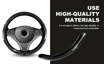 Steering Wheel Cover Carbon Fiber 3Pcs – Anti-Slip Scratch-Resistant Protector for Toyota RAV4, Camry, Corolla, Highlander, Tacoma, Tundra, 4Runner & Sequoia | Black & Red