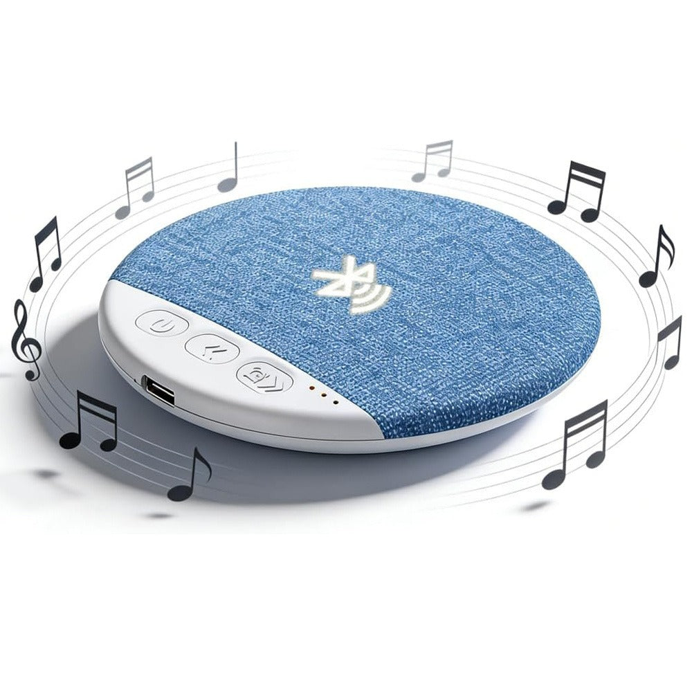 Ultra Slim Under Pillow Sleep Speaker with White Noise, Bluetooth 5.4 Pillow Headphones for Side Sleepers, 30/60 Min Auto Sleep Timer, Lightweight Bone Conduction Sound Design for Sleeping, Insomnia Relief & Relaxation – Blue