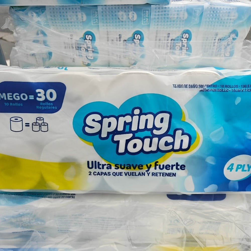 Four-Ply Toilet Paper Rolls in One, Two or Three Packs, Thick Undyed Bathroom Tissue for Home or Office Use
