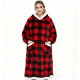 B-type extended black and red plaid