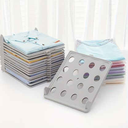 Foldable Stackable Clothes Folding Board Organizer for Shirts Pants Dresses – Heavy-Duty Plastic, Space-Saving, Easy-Clean (15 or 30 pcs)