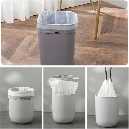 13-Gallon Translucent White Trash Bags with Tie Handles in Extra-Thick 100 or 200-Count Packs