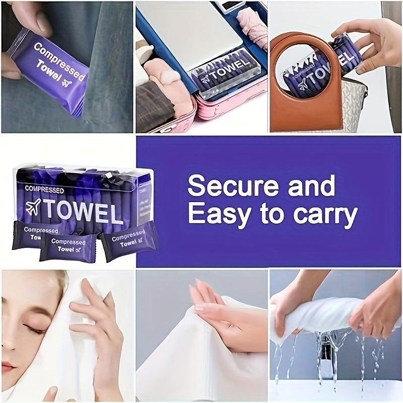 Individually Wrapped Compressed Towel Pack with 28-Piece or 28-Piece Plus 6-Strip Checkout Options