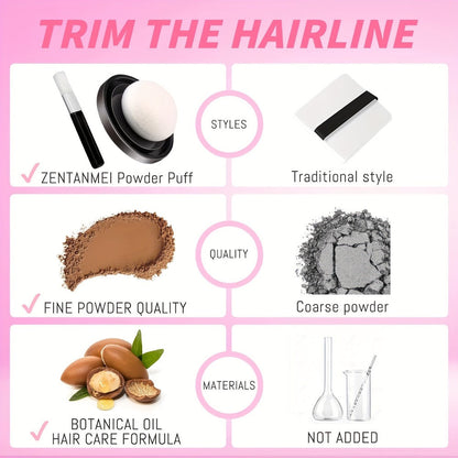 4 g Hairline Concealer Powder with Precision Brush in 19 Source-Labeled Shade Options for Daily Use