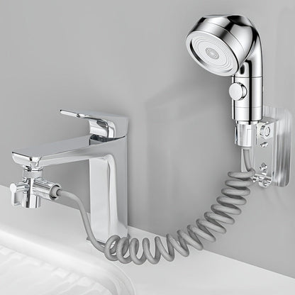 Faucet Extender Pull-Out Retractable Showerhead for Washbasin - Hot & Cold Compatible Hair Washing Sink Sprayer, Basin Extension Attachment for Bathroom Sink, 1-Speed & 3-Speed Options