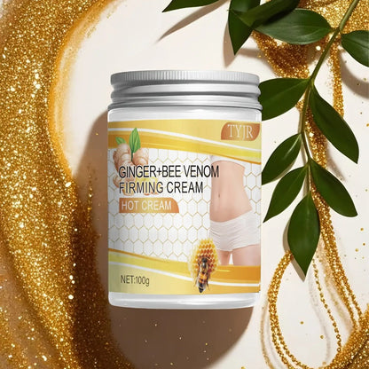 Body Cream Four 100g Jars with Ginger, Bee Venom, Aloe and Lavender for External Body Massage