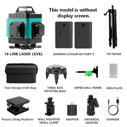 16-Line-Labeled Laser Level Kits in Five Packages with Tripod and No-Tripod Checkout Options
