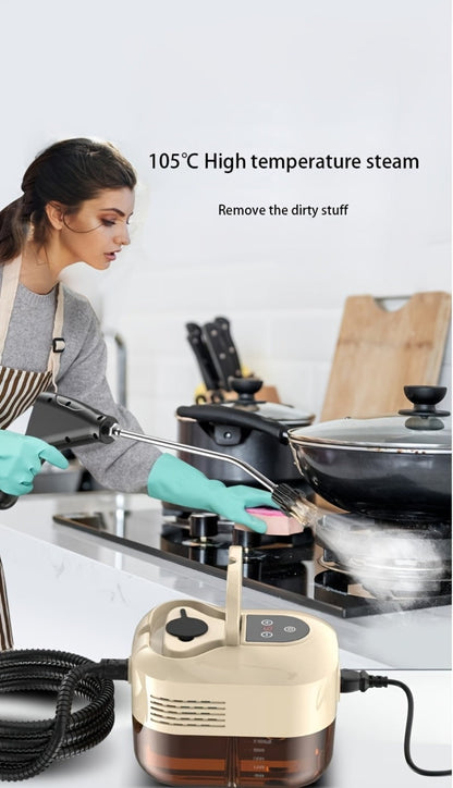 High Temperature Steam Cleaner Handheld Carpet Cleaner High Pressure for Kitchen Grease Sofa Air Conditioner Washing Machine Tile Grout Easy Carry Home Use