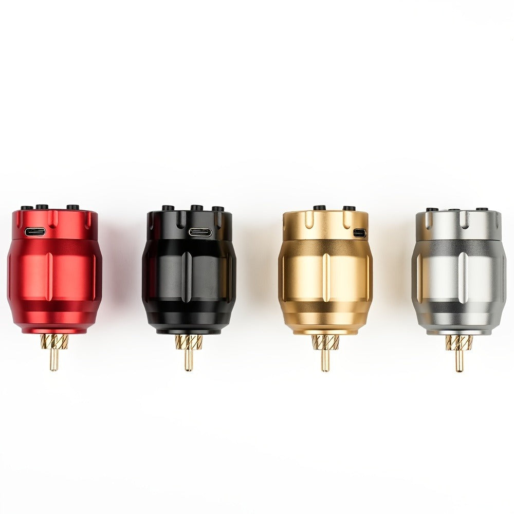MC-W1 Rechargeable RCA Tattoo Power Supply with LED Display in Golden, Black, Red or Silvery