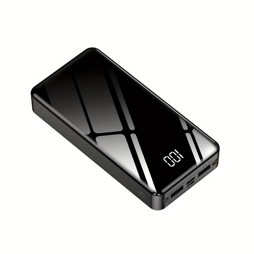 Power Bank 50000mAh 22.5W Two-Way Charging with Dual Input/Output and Digital Display in Black or Red