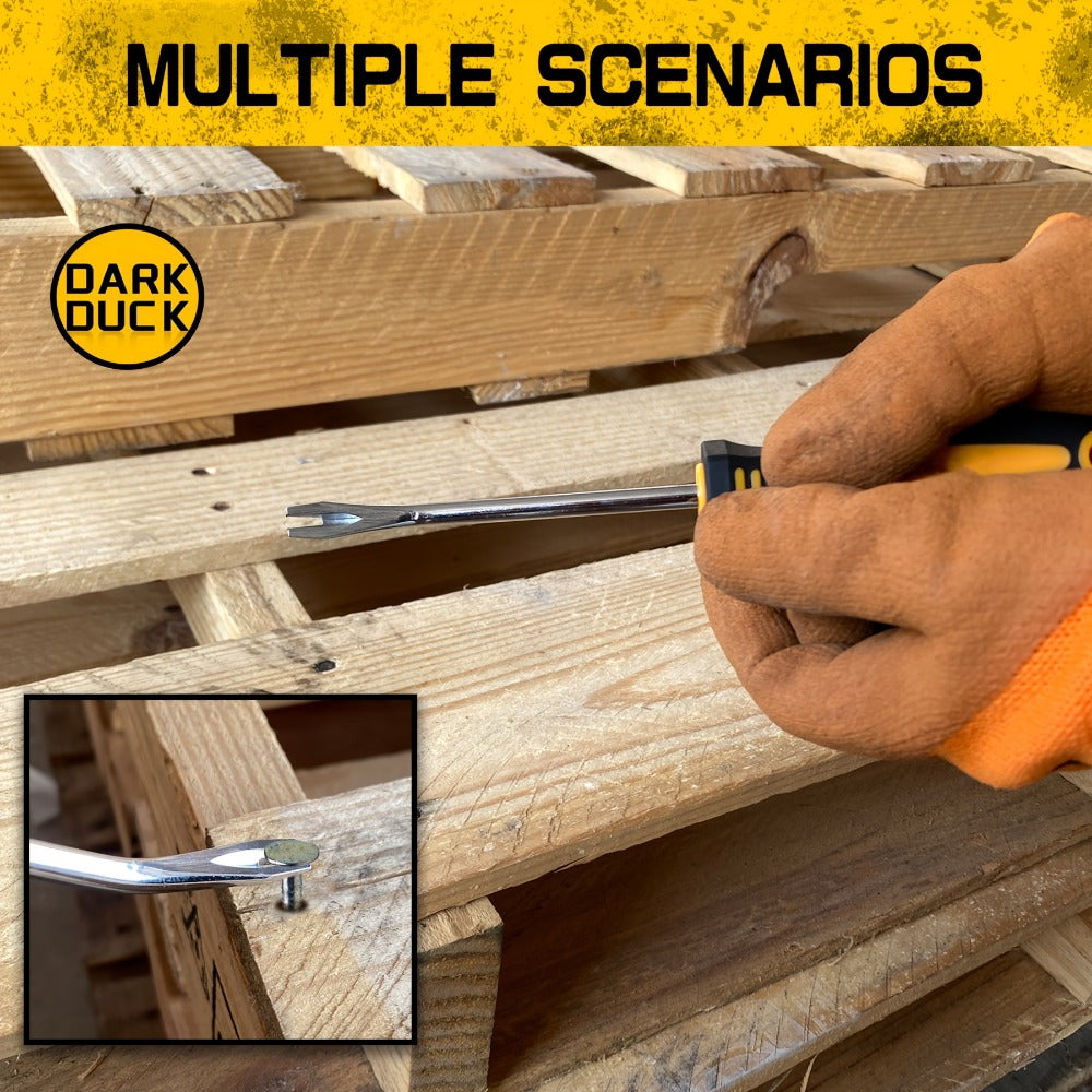 121-Piece Screwdriver Rack Set with Drivers, Bits, Hex Keys, Gloves, Magnetic Bowl and Nail Puller