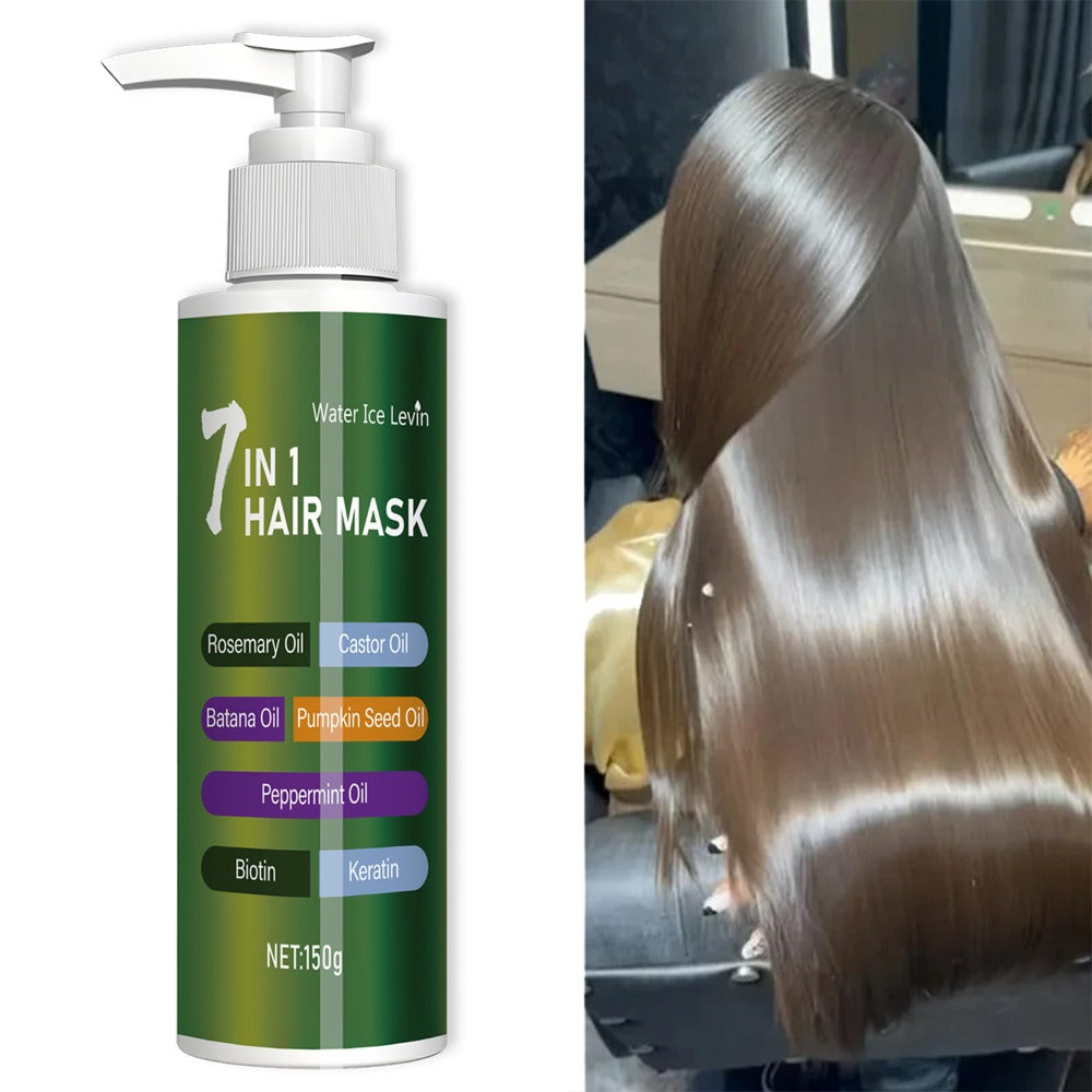 150g 7-in-1 Hair Mask in Green Pump Bottle, Offered in Single-Bottle or Two-Bottle Quantity Options