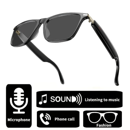 Anti-Blue Light Smart Audio Glasses Bluetooth 5.3 HiFi Open-Ear Wireless Calls Music Anti-UV Lens Noise Cancellation Rechargeable Unisex Outdoor Sports Wearable Tech Birthday Christmas Halloween Gift