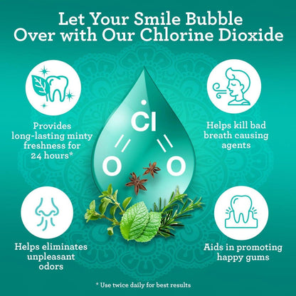GuruNanda Alcohol Free Mouthwash 2 Pack 16 oz Each Fluoride Free Oral Rinse with 8 Essential Oils Sodium Chlorite Vitamins D3 E K2 ADA Accepted Wild Mint 24 Hour Fresh Breath for Adults