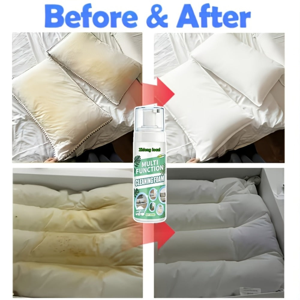 Dry Cleaning Spray Stain Remover 10.14oz – No Water Needed, Multi-Surface Formula for Sofas, Mattresses, Clothes, Carpets & Curtains, Strong Penetration, Decomposes Stains, Safe & Easy to Use