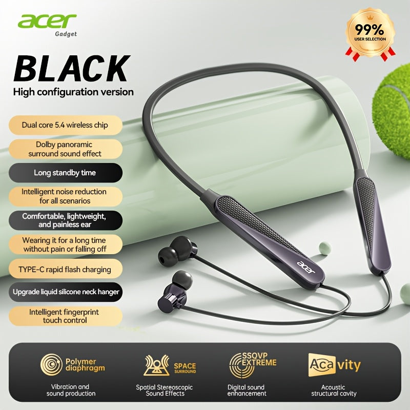 Acer TWS Wireless Earbuds Gaming Mode Low Latency, Noise Isolation Stereo Sound USB-C Charging Long Battery Life