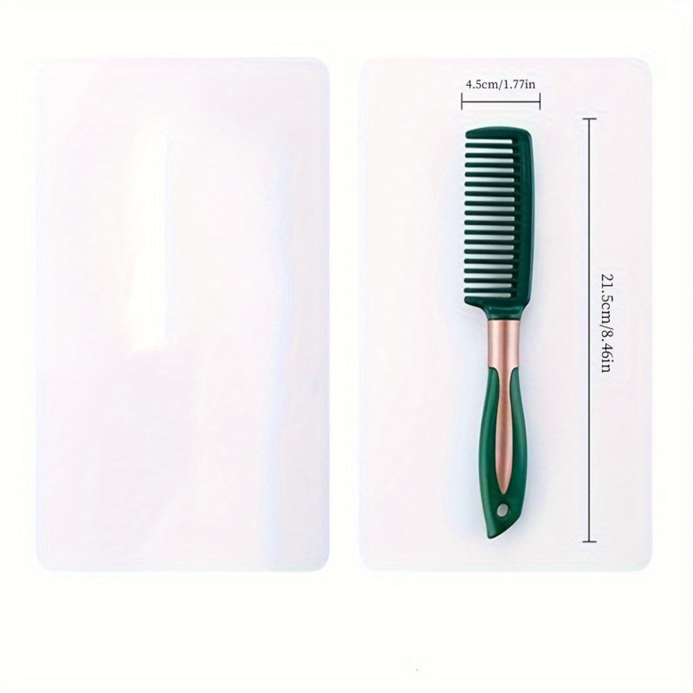 Hair Accessories Five-Piece Green Brush and Comb Set with Cushion Brush, Pick and Styling Tools
