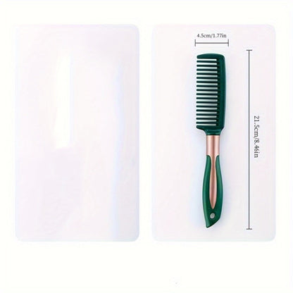 Hair Accessories Five-Piece Green Brush and Comb Set with Cushion Brush, Pick and Styling Tools