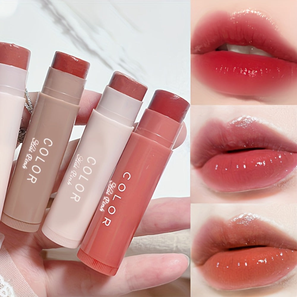 Glossy Hydrating Lipstick Set 3 Pack for Women – Long-Lasting Moisturizing Nourishing Formula, Brightening Lip Liner Effect, Buildable Color All Skin Tones, Beauty Gift for Girls