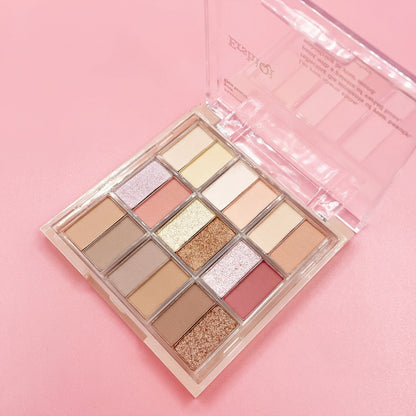 30-Piece Pink Makeup Set with 18-Color Eyeshadow Palette, Four-Color Face Palette, Lip Products and Makeup Brushes