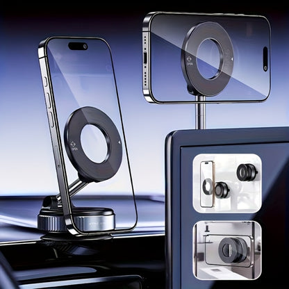360° Rotating Magnetic Phone Holder 4-Pack – Foldable & Extendable Universal Wall Mount for Car, Bathroom, Gym & Mirror | Compatible with iPhone 16 / 15 / 12 | Black ABS