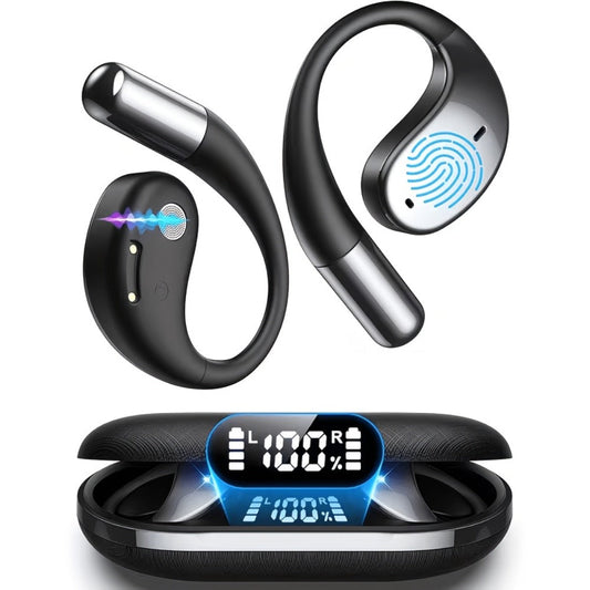 AI Language Translation Headphones Real-Time 156 Languages & Accents 3-in-1 Wireless Bluetooth Earbuds for Travel Business Learning iOS Android Compatible Bluetooth 5.4