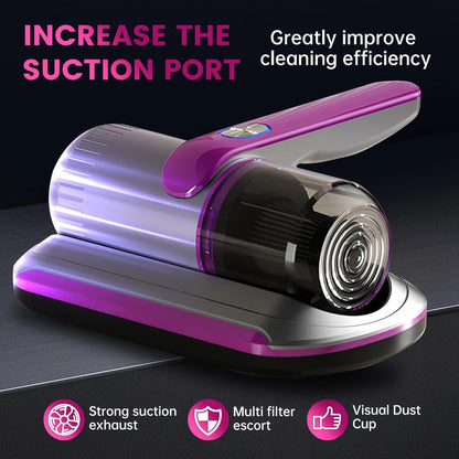 Handheld Mattress Vacuum Cleaner 12KPa – Heavy-Duty Portable Bed Vacuum with Deep Cleaning, Low Noise, Allergen & Dust Mite Removal for Mattress, Sofa, Pillow & Upholstery
