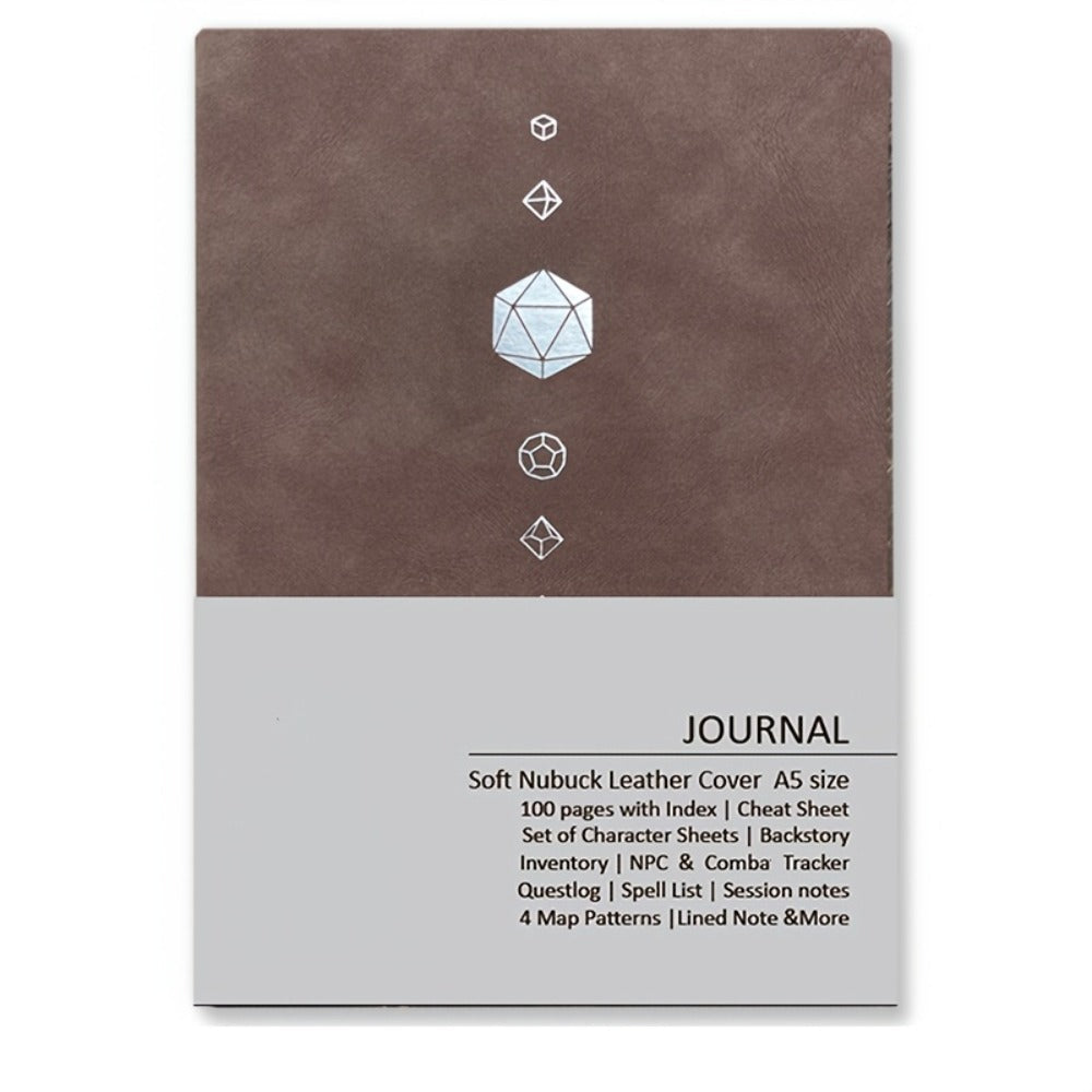 DnD Campaign Journal for D&D 5e & 5R Players — RPG Notebook with Character Sheets, Spell Tracker, Quest Log, NPC Manager & Map Pages, A5 Nubuck 100 Pages, 13 Colors, Dungeon Master Gift