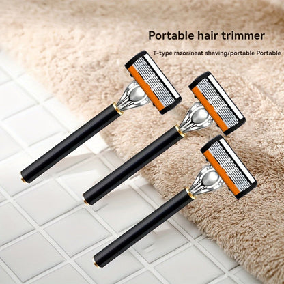 Metal Safety Razor Set with Washable Anti-Slip Handle and 24 or 36 Replacement Blades for Daily Shaving