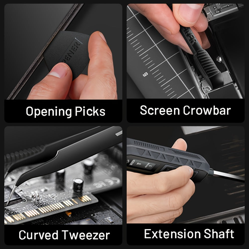 Precision Screwdriver Set 128/180 in 1, Magnetic Professional Repair Tool Kit for MacBook Laptop iPhone Xbox Game Console Tablet, Electric & Manual Versions Available