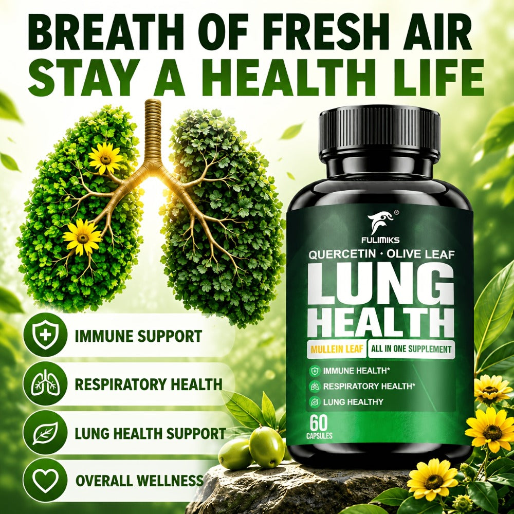 Herbal Supplement with FULIMIKS Label, Mullein Leaf Quercetin and Olive Leaf Capsules, 60 Count