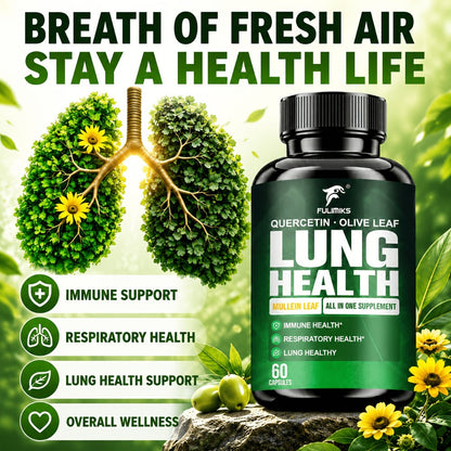 Herbal Supplement with FULIMIKS Label, Mullein Leaf Quercetin and Olive Leaf Capsules, 60 Count