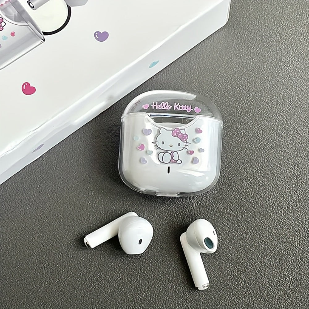 Kuromi My Melody Pompompurin Wireless Earbuds Authorized – 5 Cute Sanrio Character Styles Bluetooth Headphones for Daily Exercise Calls Learning – Holiday Birthday Gift for Girls Teens Women