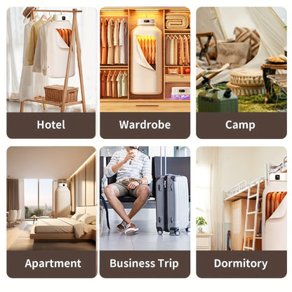 Portable Clothes Dryer with Fabric Drying Bag and Beige1, Beige2 or UV Deluxe Checkout Models