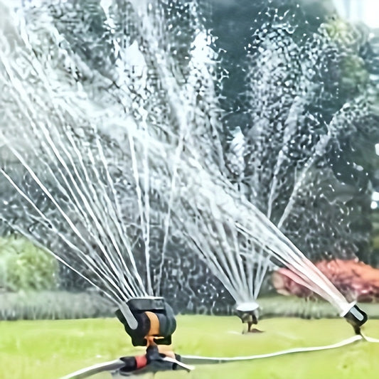 360° Rotating Garden Sprinkler Tower Head - Adjustable Swing Coverage, Lawn & Flower Bed Irrigation, Easy Install
