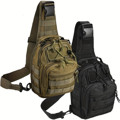 Single- or Two-Bag Tactical Sling Pack with Multi-Pocket Crossbody Design in Black, Green or Brown