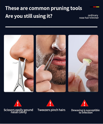 Rechargeable Nose, Ear and Eyebrow Hair Trimmer with LED Display in Two Exact Checkout Configurations