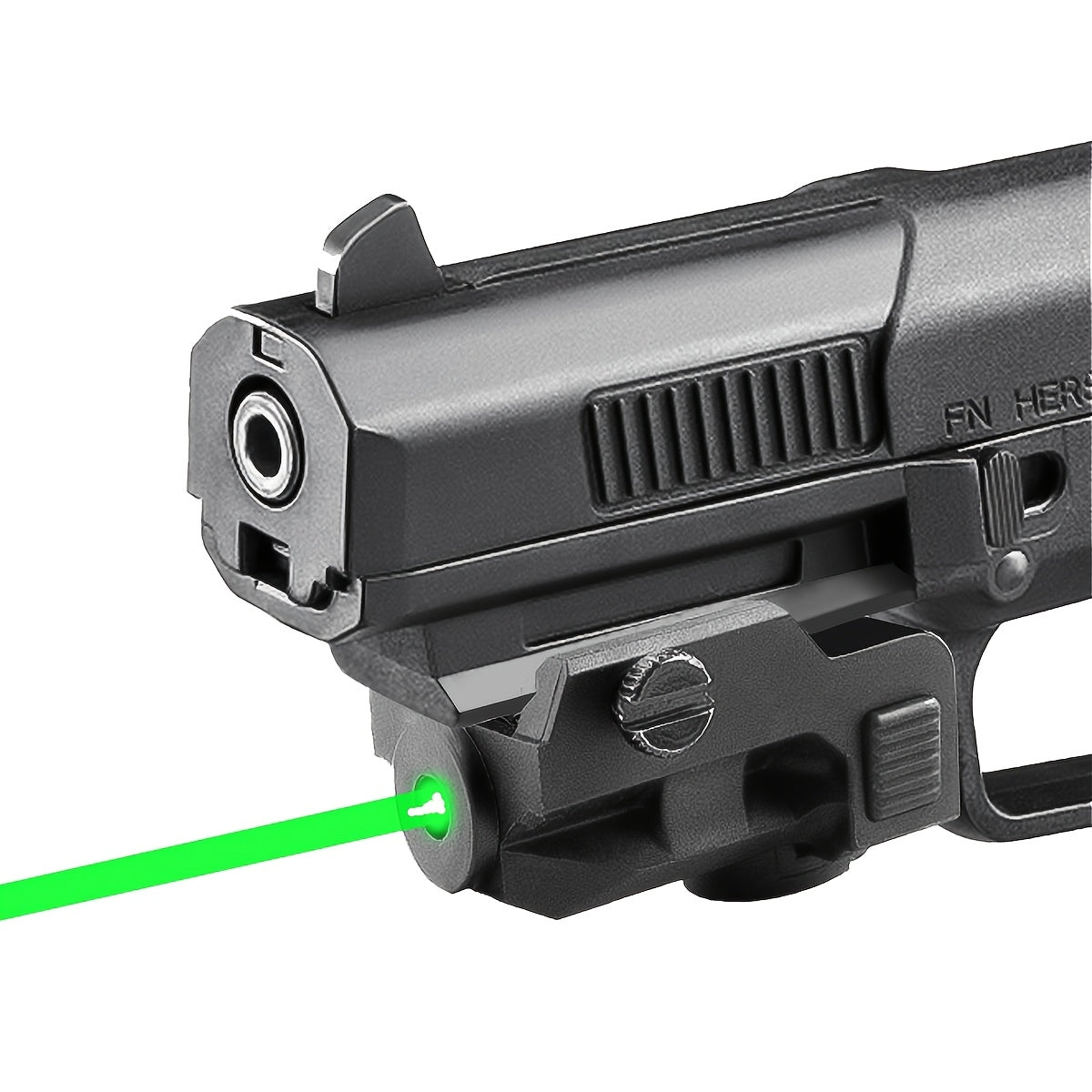 Compact Green Laser Sight Magnetic USB Charging Ambidextrous Low Profile 20mm Picatinny Rail for Handgun Pistol Airgun 150-300m Range PA66 Nylon