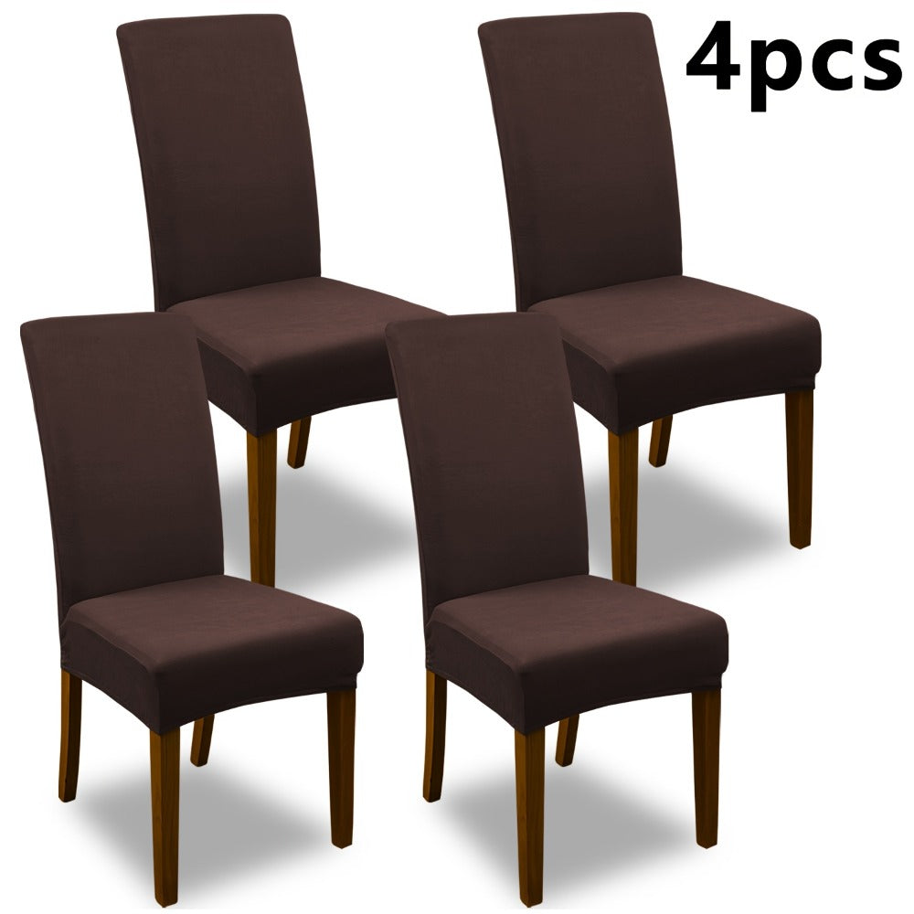 Chair Cover Set of 4 or 6 Stretch Jacquard Dining Slipcovers in Nine Available Color Choices