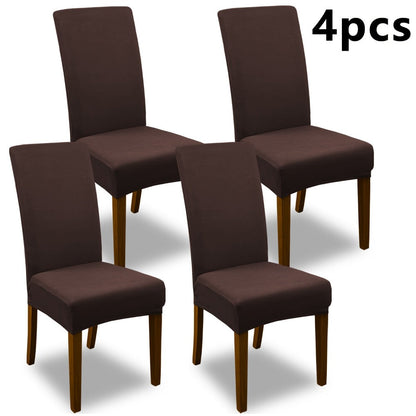 Chair Cover Set of 4 or 6 Stretch Jacquard Dining Slipcovers in Nine Available Color Choices