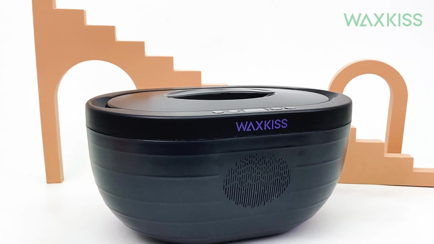 Paraffin Wax Machine for Hands and Feet Large Capacity — WAXKISS PWH-3000A 101oz Home Spa Wax Warmer Kit for Deep Moisturizing, Dry Skin, Cracked Heels & Arthritis Joint Relief, US Plug (Black/White)