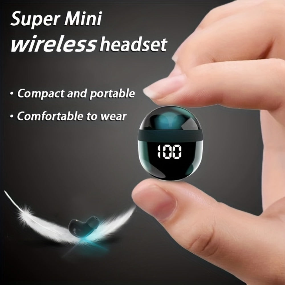 Phantom Mini Invisible True Wireless Earbuds, Ultra-Small Sleep Earphones No Flash Light Comfortable Fit Universal Wireless Headset, Gift for Birthday Easter Boyfriend Girlfriend Men Women